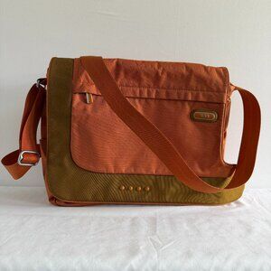 TUMI T-Tech Orange Nylon Expandable Laptop Computer Messenger Bag